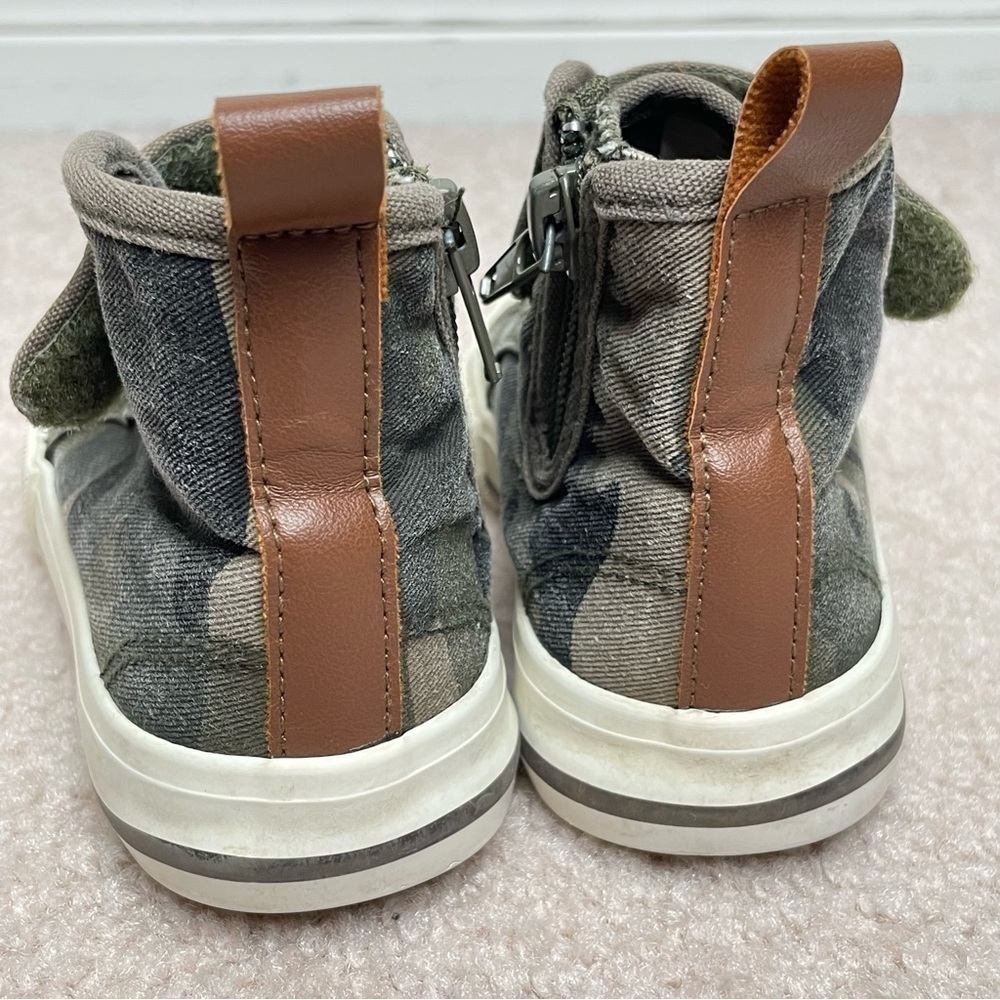 Joe Fresh Hi-Top Green Camo Unisex Sz 8 - Picture 9 of 12